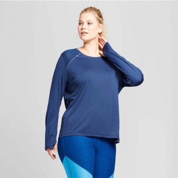 ❗️END OF YEAR SALE NWT $24.99 C 9 Champion Plus Size Ventilated Long Sleeve Top - Picture 2 of 6